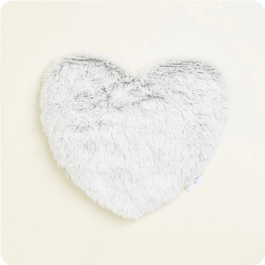  Marshmallow Gray Warmies Heart Heat Pad 