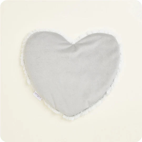  Marshmallow Gray Warmies Heart Heat Pad 