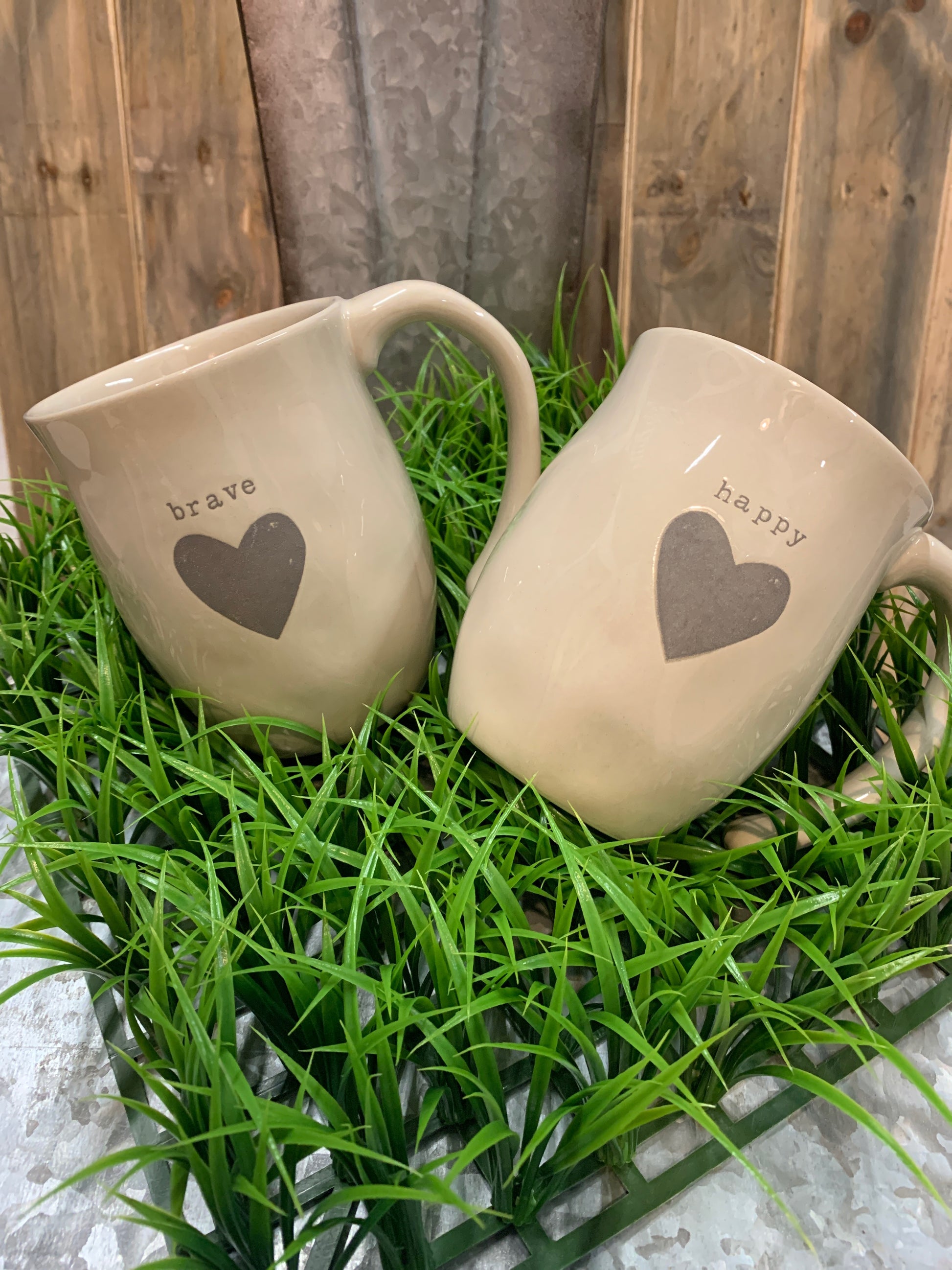 Holding a hot beverage in both hands is a ritual of calm. It gives one time to relax, reflect and think of the uplifting and memorable experiences in life. These Heart Mugs provide their owner with cozy reflection time and calm.