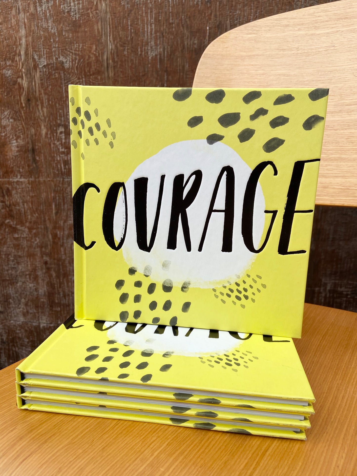 Filled with beautiful presswork and encouraging quotations and statements, Courage is here to encourage you for whatever life brings. Because being brave isn't being without fear being brave acting in spite of your fear.