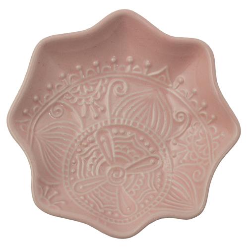 Large Pink Shaped Trinket Tray