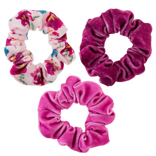 Velvet Scrunchies - 3 Pack Berry