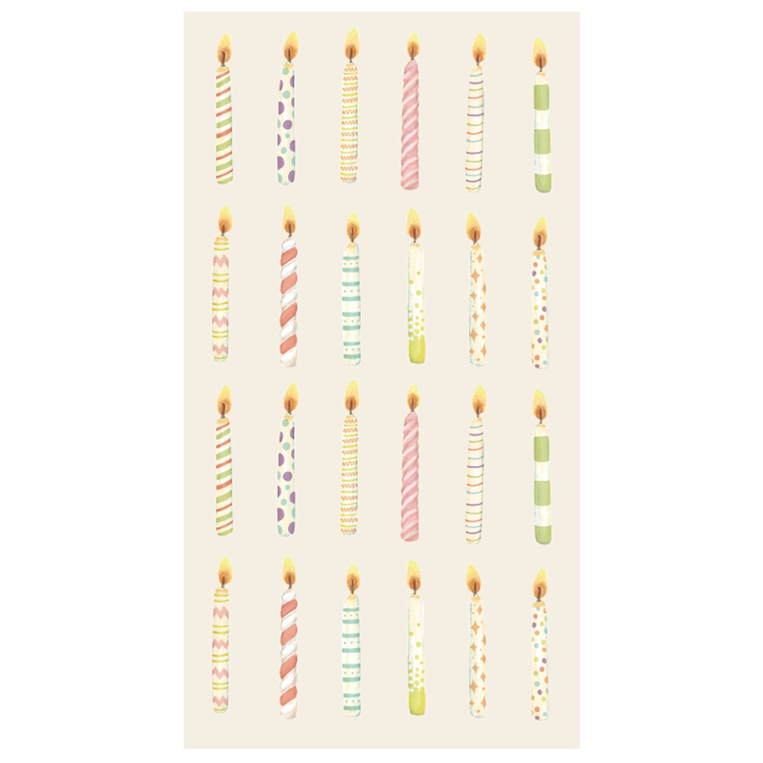 Birthday Candles Guest Napkins