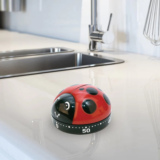 Kitchen Timer Ladybugs Red