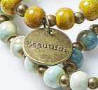 Hadley Wren Clay Charm Sayings Bracelet