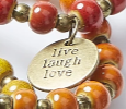 Hadley Wren Clay Charm Sayings Bracelet