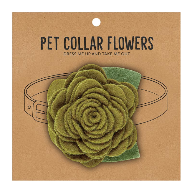 Pet Collar Flower Large - Multiple Color Options