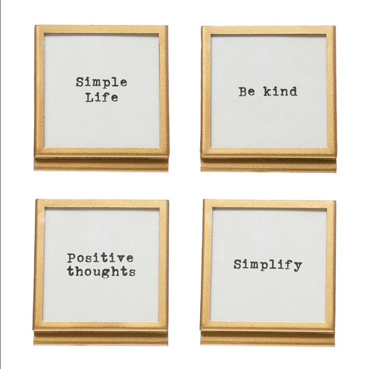 Frame with Easel and Saying