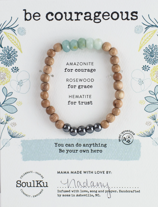 Amazonite Be Your Own Hero Bracelet for Be Courageous