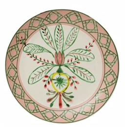Stoneware Plate with Print