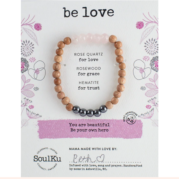 Rose Quartz Be Your Own Hero Bracelet for Be Love