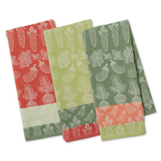 Farm Fresh Veggies Jacquard Dishtowels
