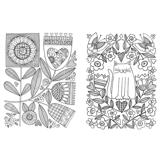 Posh Adult Coloring Book Inspired Garden: Soothing Designs for Fun & Relaxation