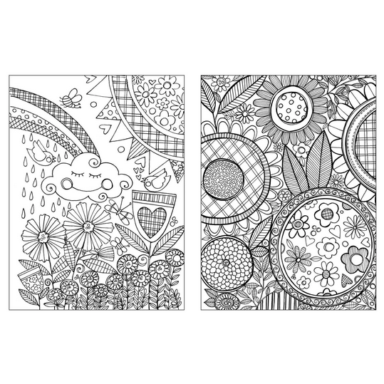 Posh Adult Coloring Book Inspired Garden: Soothing Designs for Fun & Relaxation