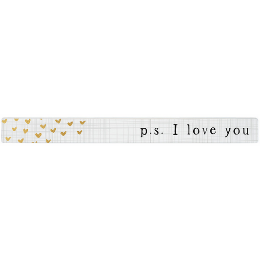 P.S. I Love You Wooden Sign