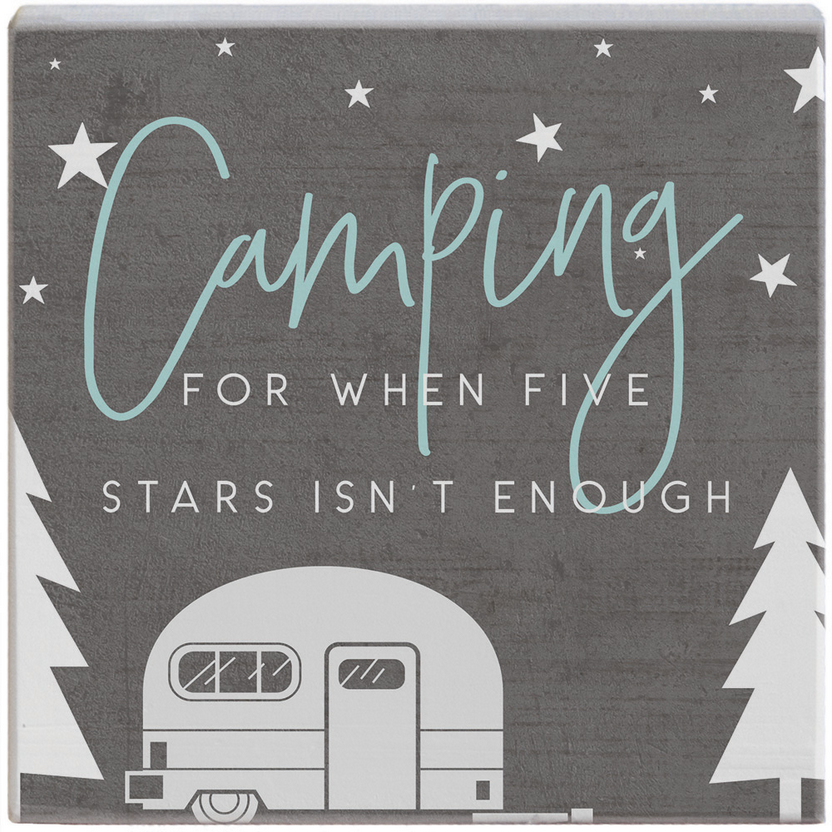 Camping Wooden Sign