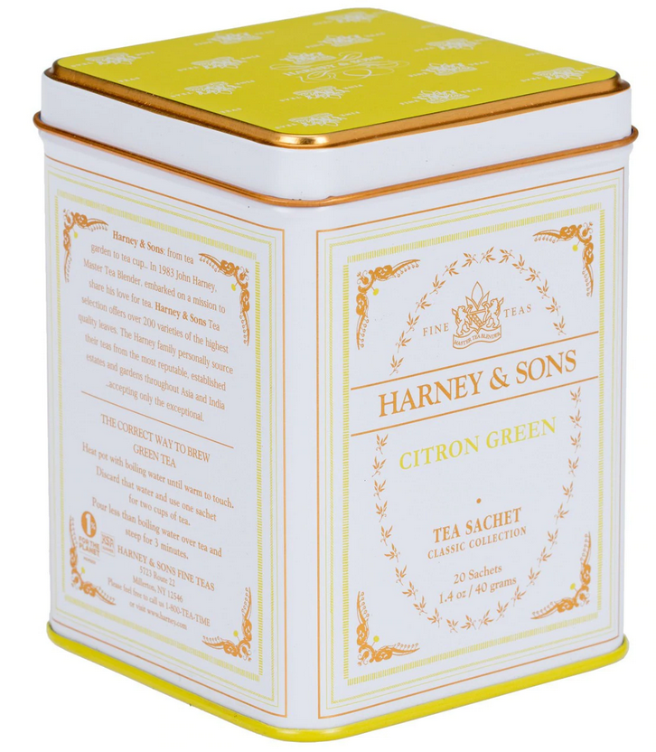 Harney & Sons Citron Green, Classic Tin of 20 Sachets