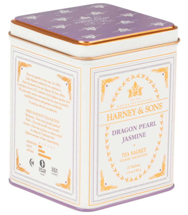 Harney & Sons Dragon Pearl Jasmine, Classic Tin of 20 Sachets