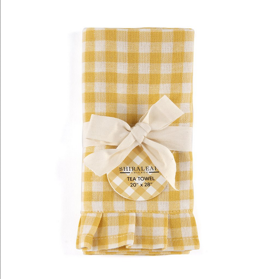 Gina Tea Towel Yellow