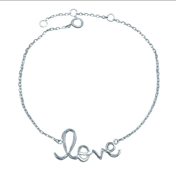 Athena Designs Cursive Love Bracelet 