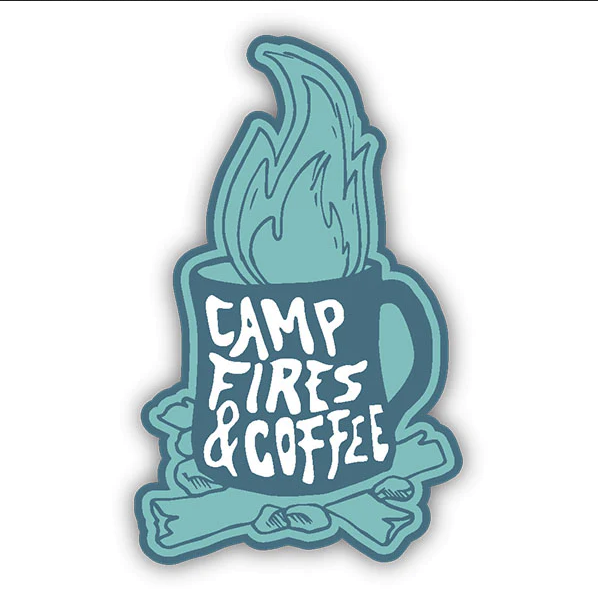 Camp Fires And Coffee Sticker