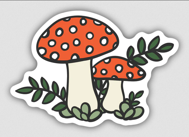 Mushroom Sketch Sticker