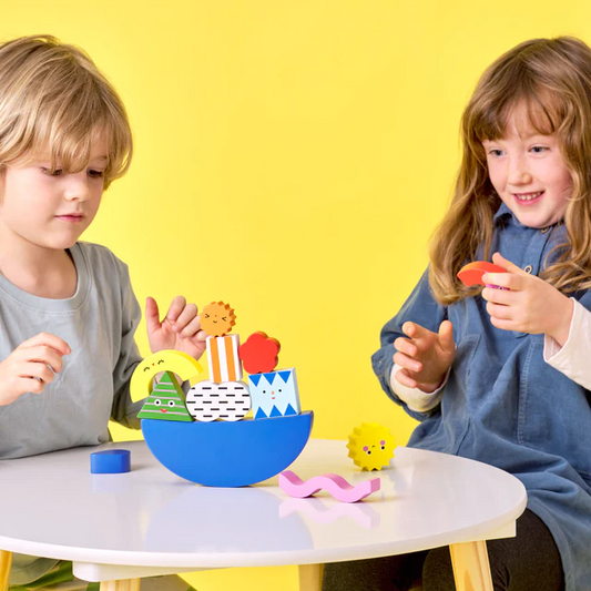 Teeter Totter Shapes Wood Balance Game