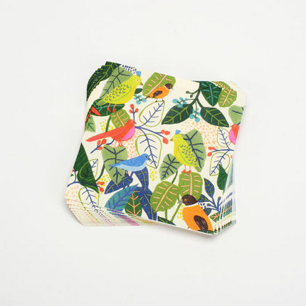 Bird and Foliage Paper Napkins