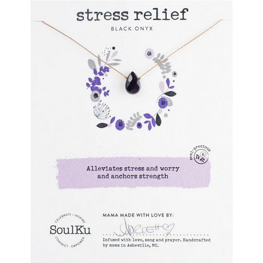 Black Onyx Soul-Full of Light Necklace for Stress Relief