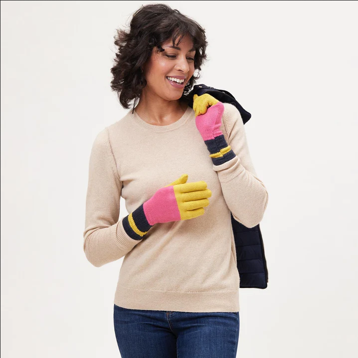 Paddington Yellow Knit Gloves