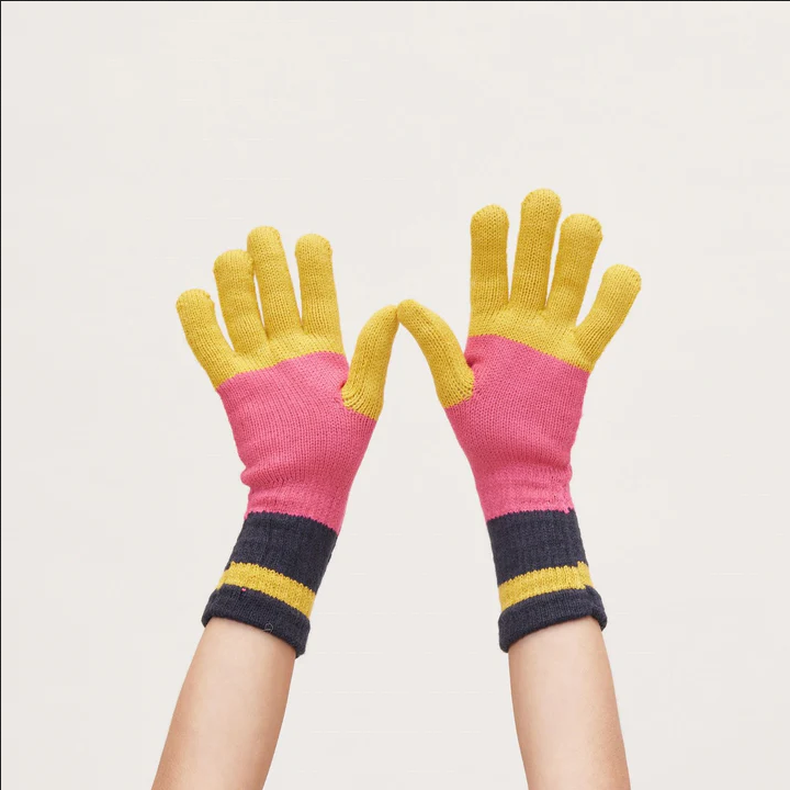 Paddington Yellow Knit Gloves