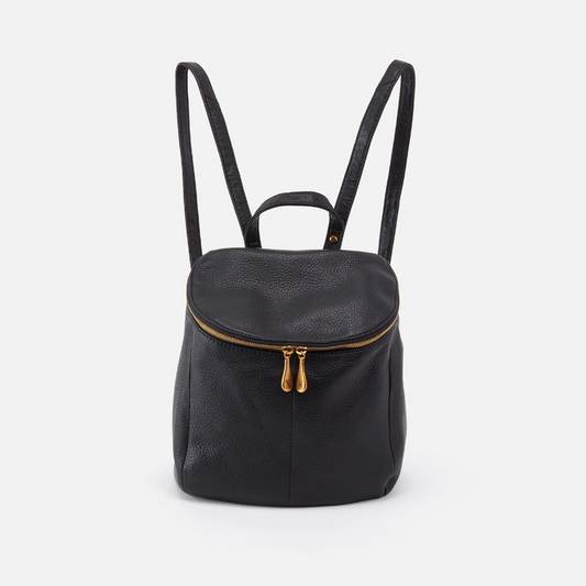 Hobo River Backpack Pebbled Black