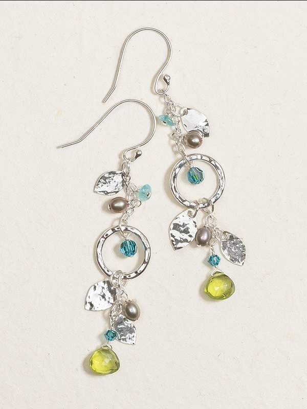 Holly Yashi Torrid Green Fairy Garden Drop Earrings