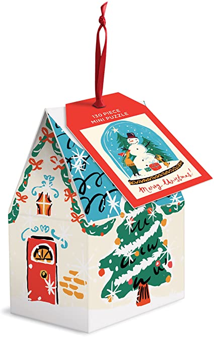 Snow Globe 130 Piece Puzzle Ornament