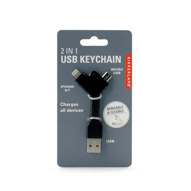 2 In 1 USB Keychain