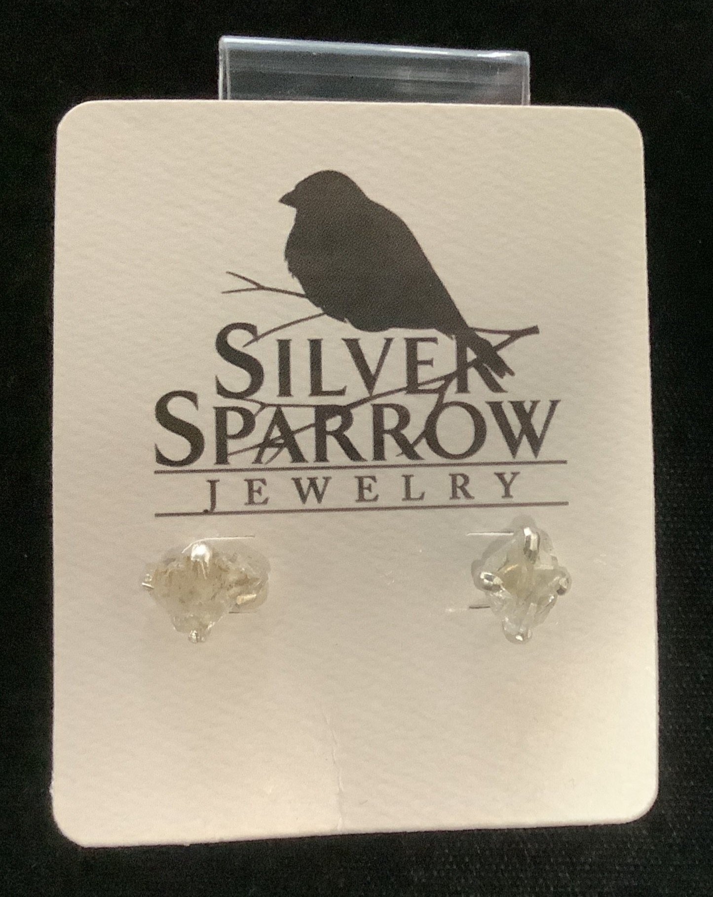 Silver Sparrow Sterling Silver/Stone Freeform Studs