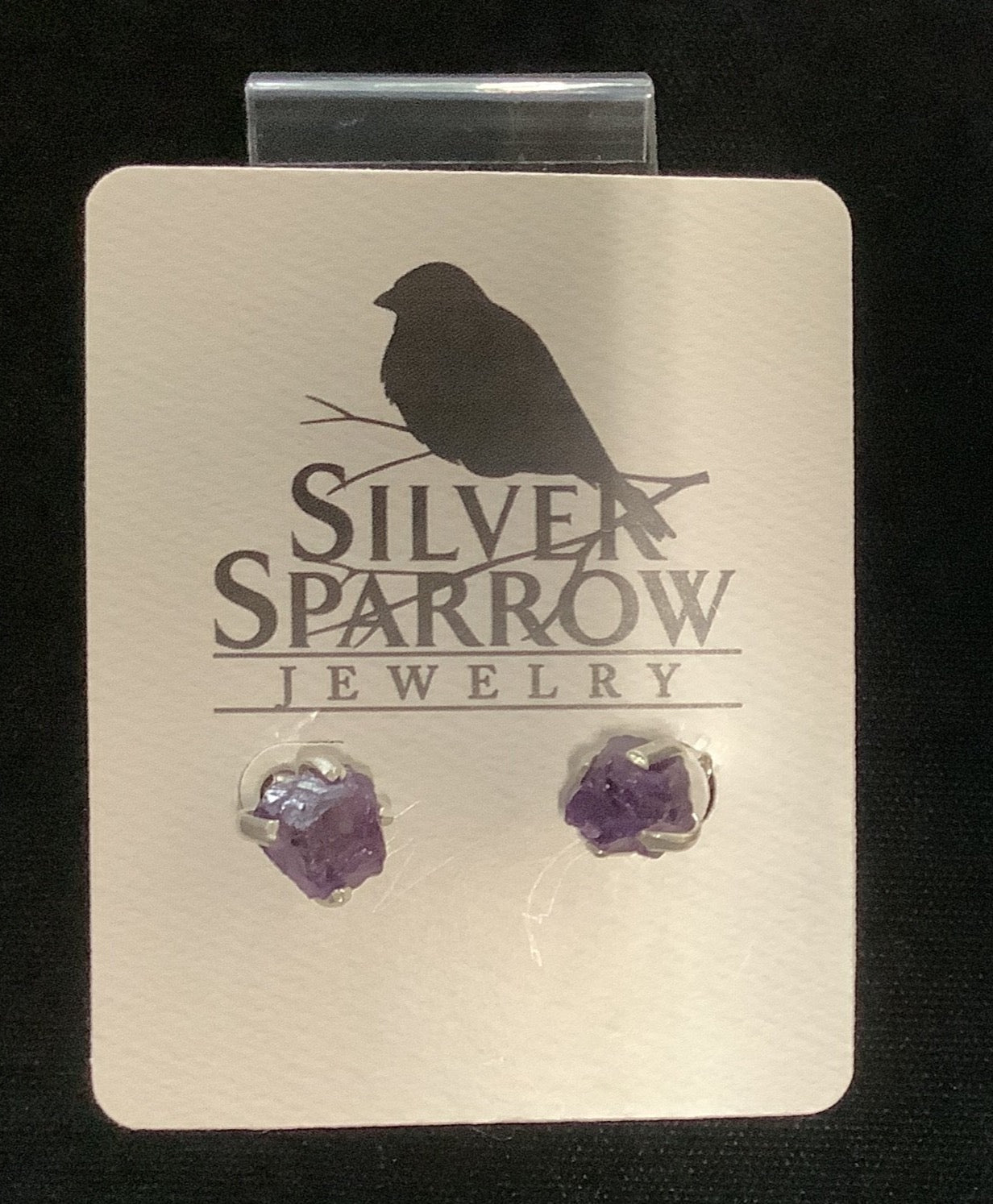 Silver Sparrow Sterling Silver/Stone Freeform Studs