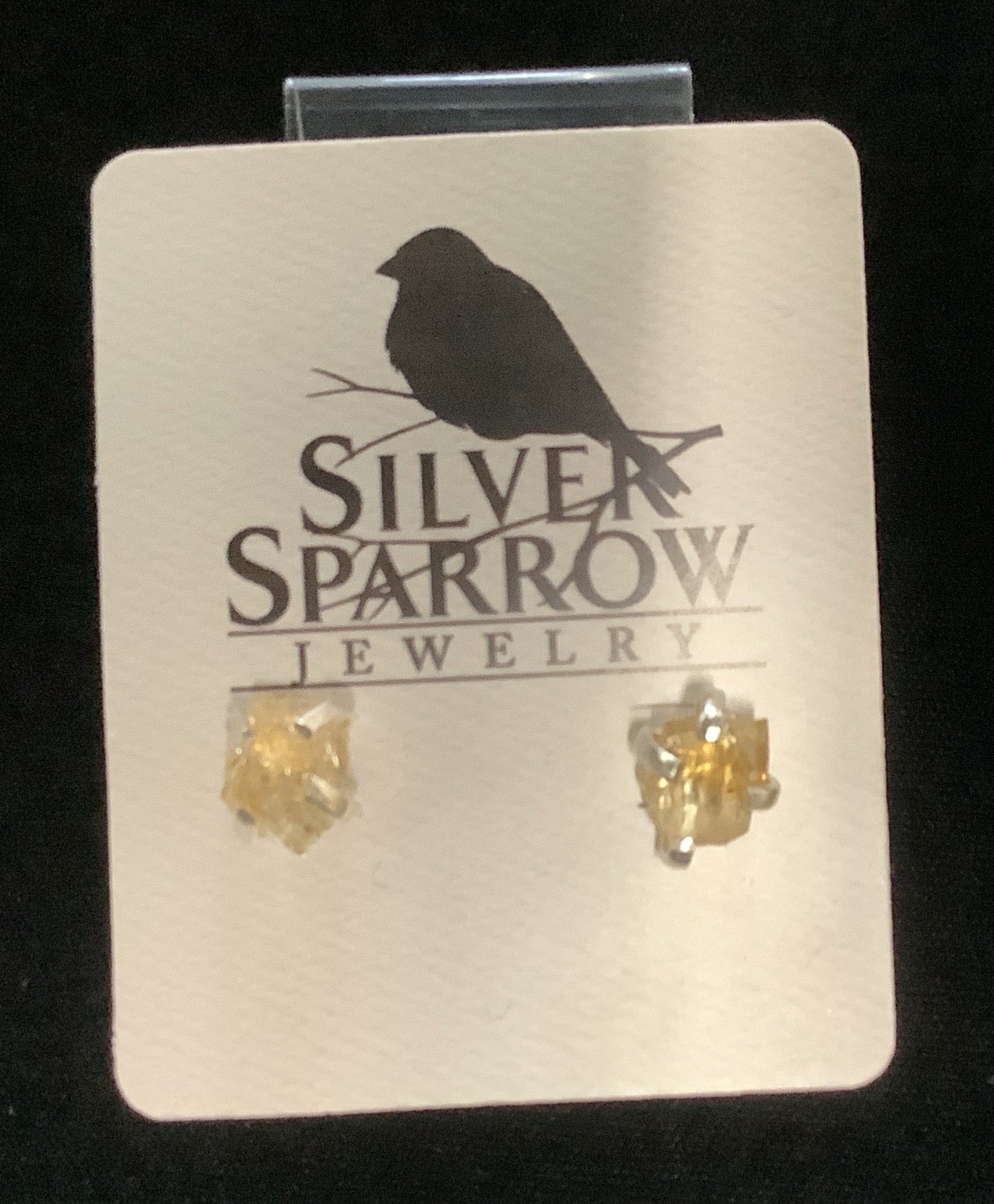 Silver Sparrow Sterling Silver/Stone Freeform Studs