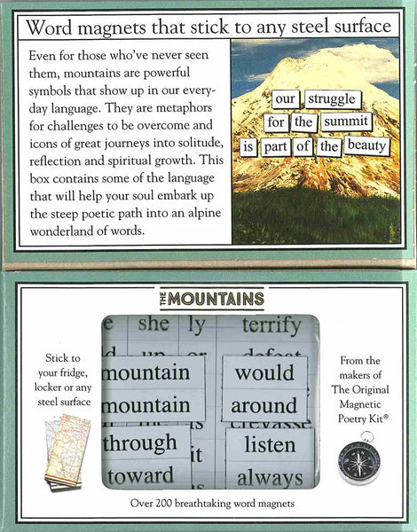 Mountains Magnetic Poetry Kit