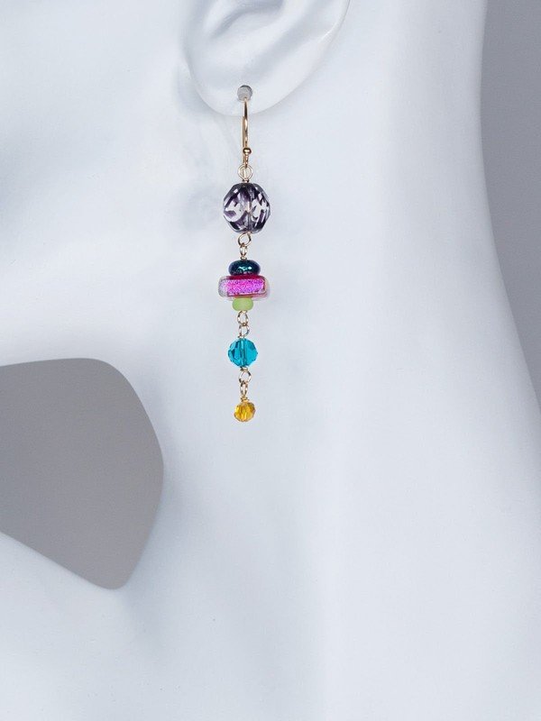 Holly Yashi Prism Drop Earrings. These long dangles are a perfect way to drop some flashy fun into your jewelry wardrobe. Dress them up with an elegant outfit or dress them down with your favorite jeans.