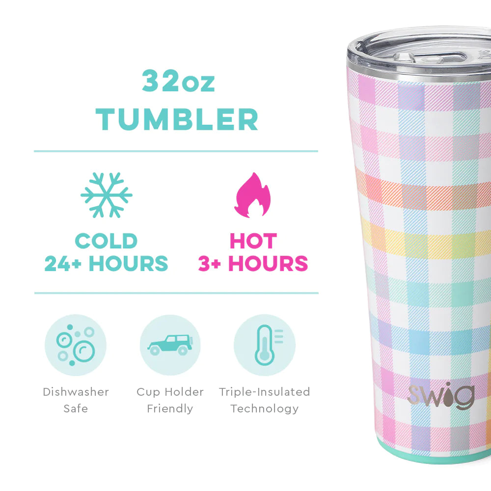 Swig Pretty in Plaid Tumbler (32oz)