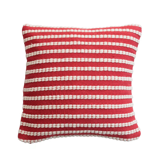 Cotton & Wool Striped Pillow