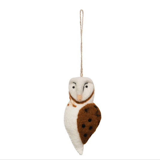 Wool Felt Owl Ornament